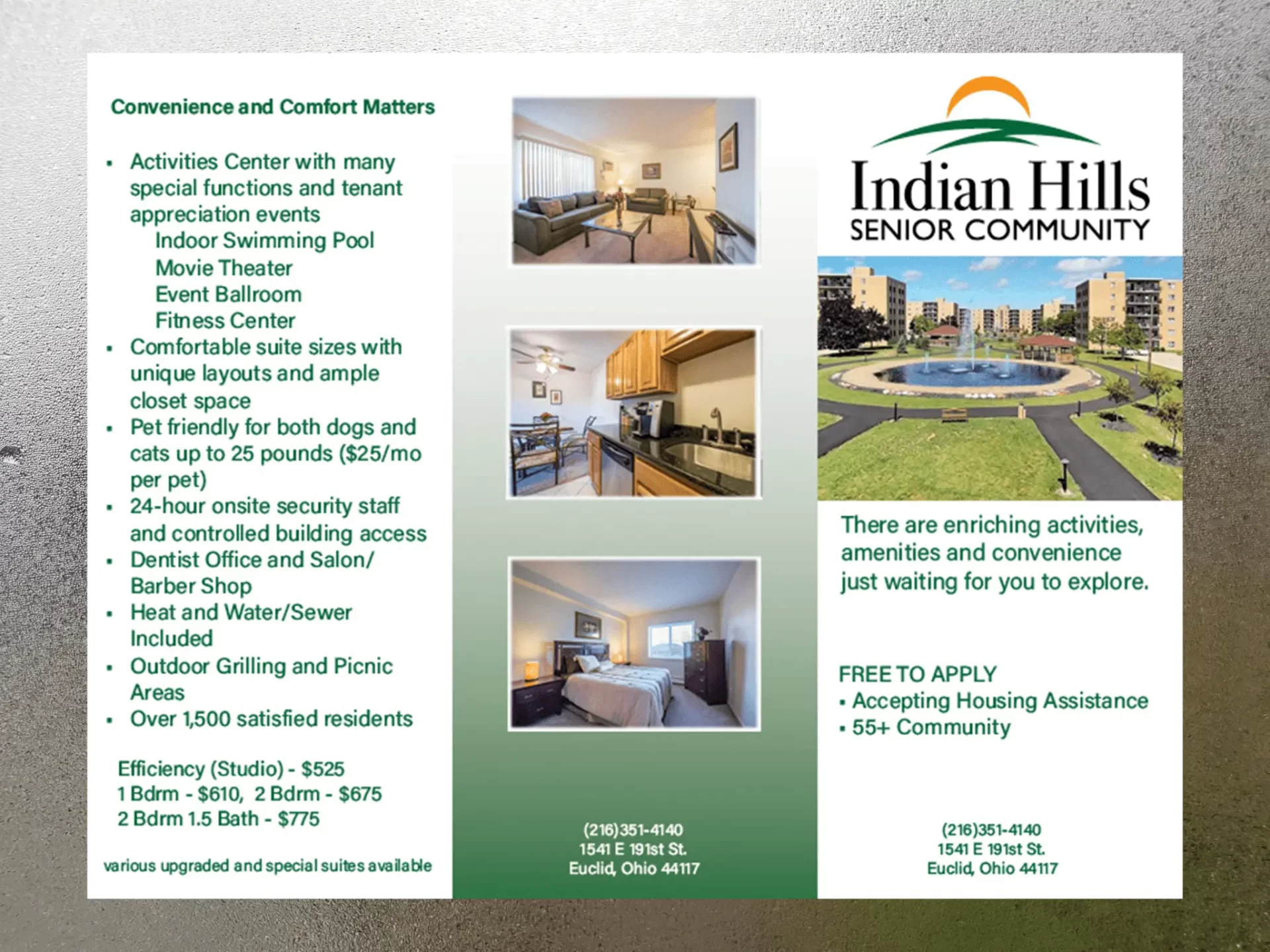 Indian Hills Tri-fold Brochure