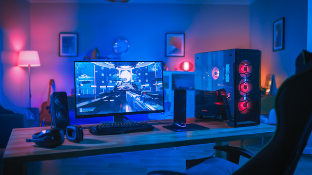 "open gaming PC case showing graphics card and RAM upgrade"